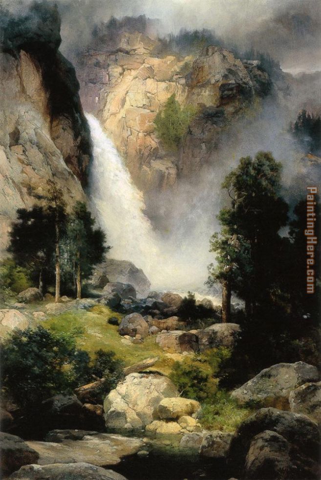 Thomas Moran Cascade Falls Yosemite